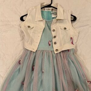 RARE EDITIONS Girls Dress  Size 18 2pc